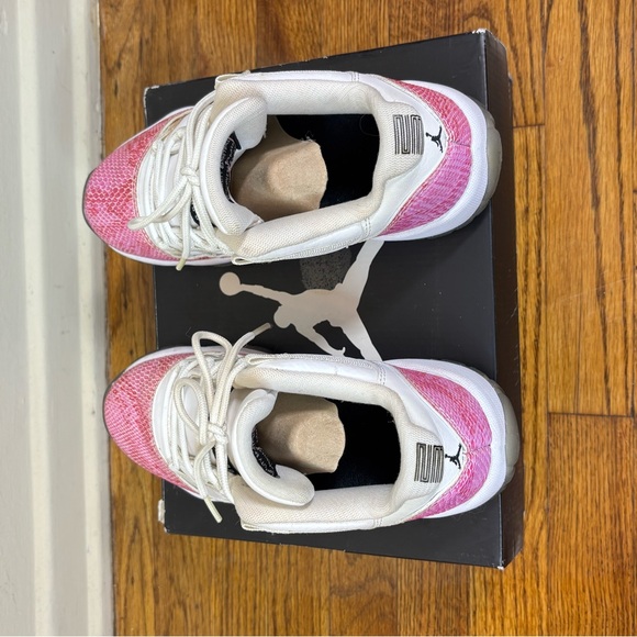 Air Jordan 11 XI Retro Low “Pink Snakeskin” White GS580521-108 2013 4 Y